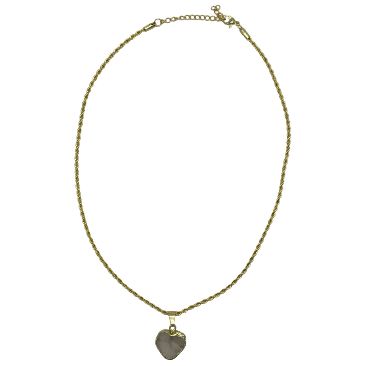 Collar Coeur Quartz