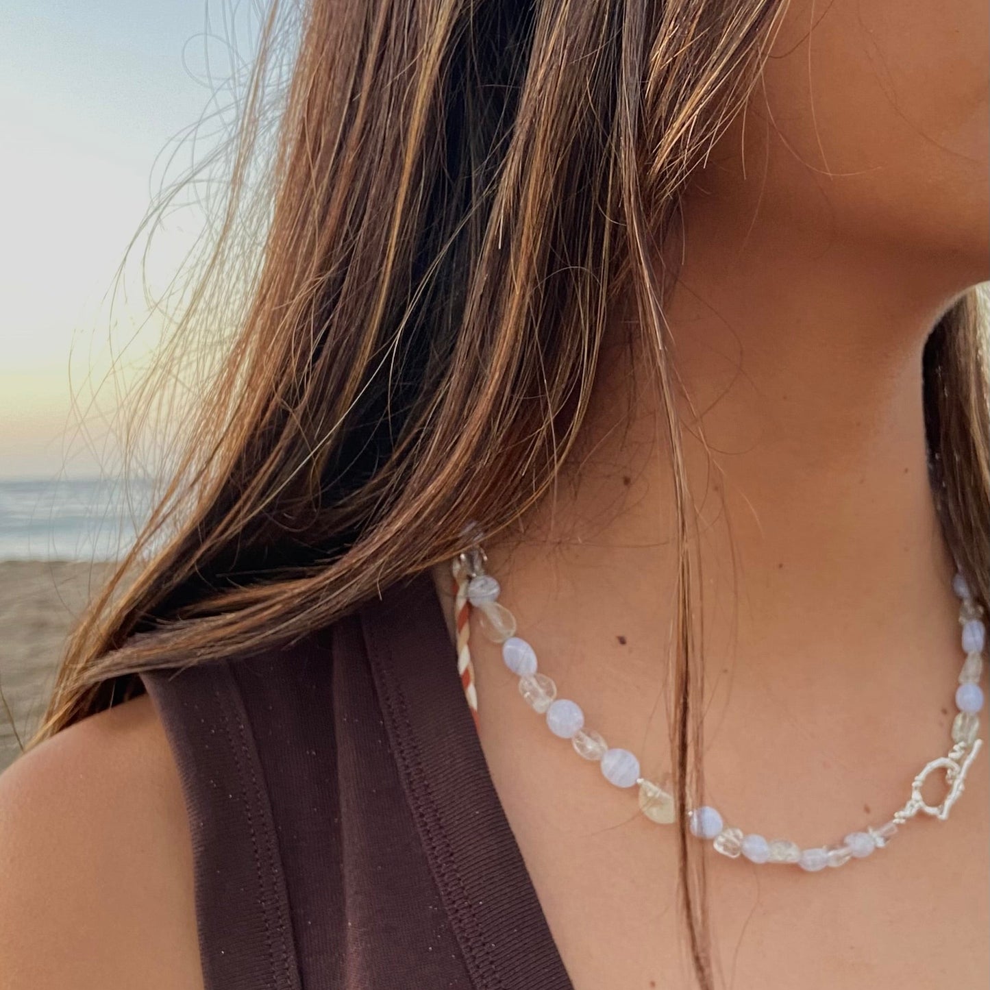 Collar Aqua Stone