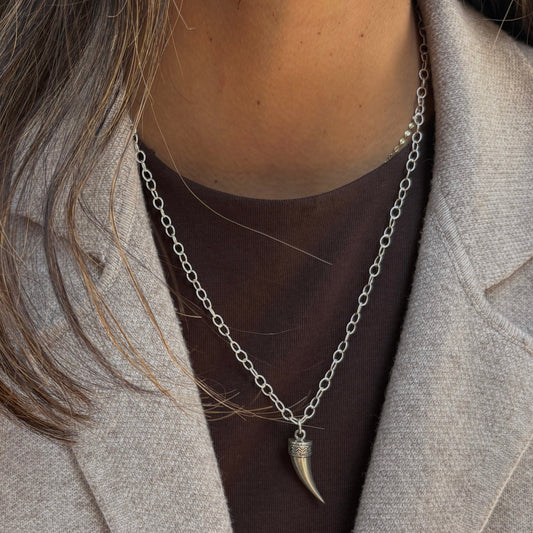 Fierce Silver Necklace
