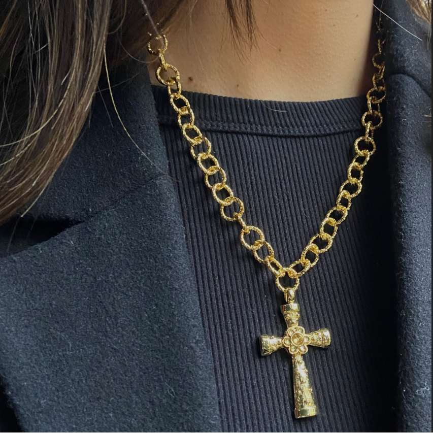 Collar Golden Cross