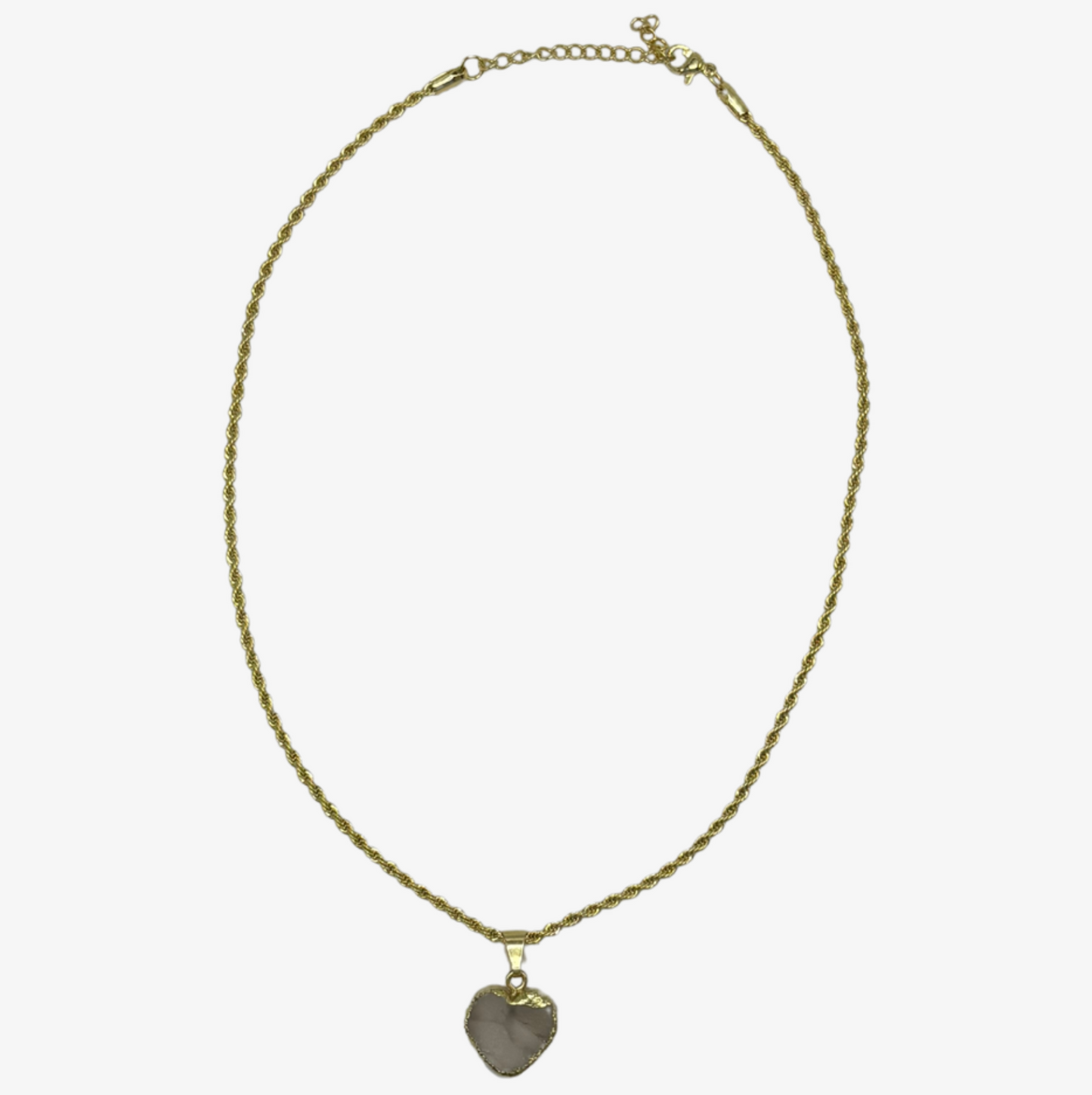 Collar Coeur Quartz