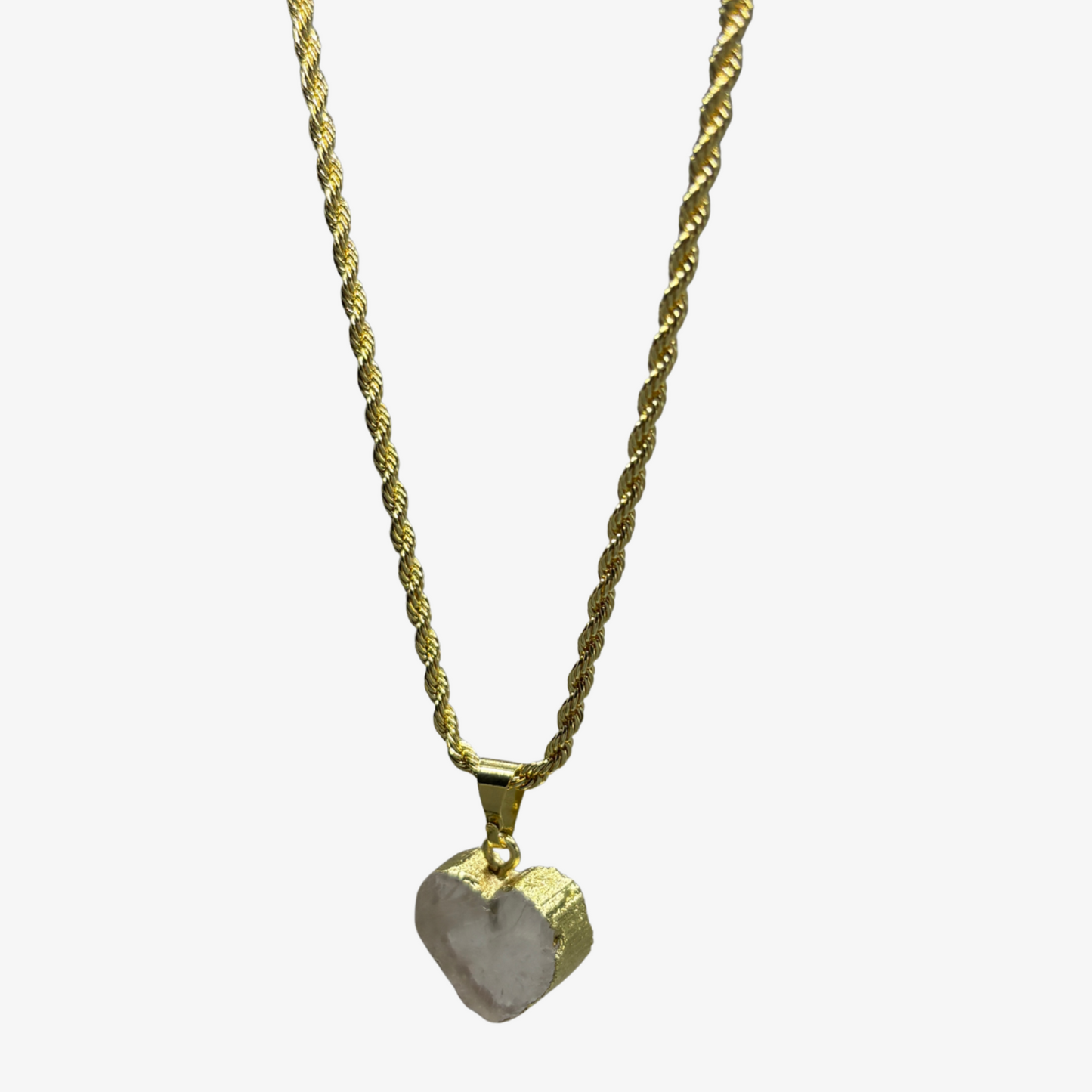 Collar Coeur Quartz