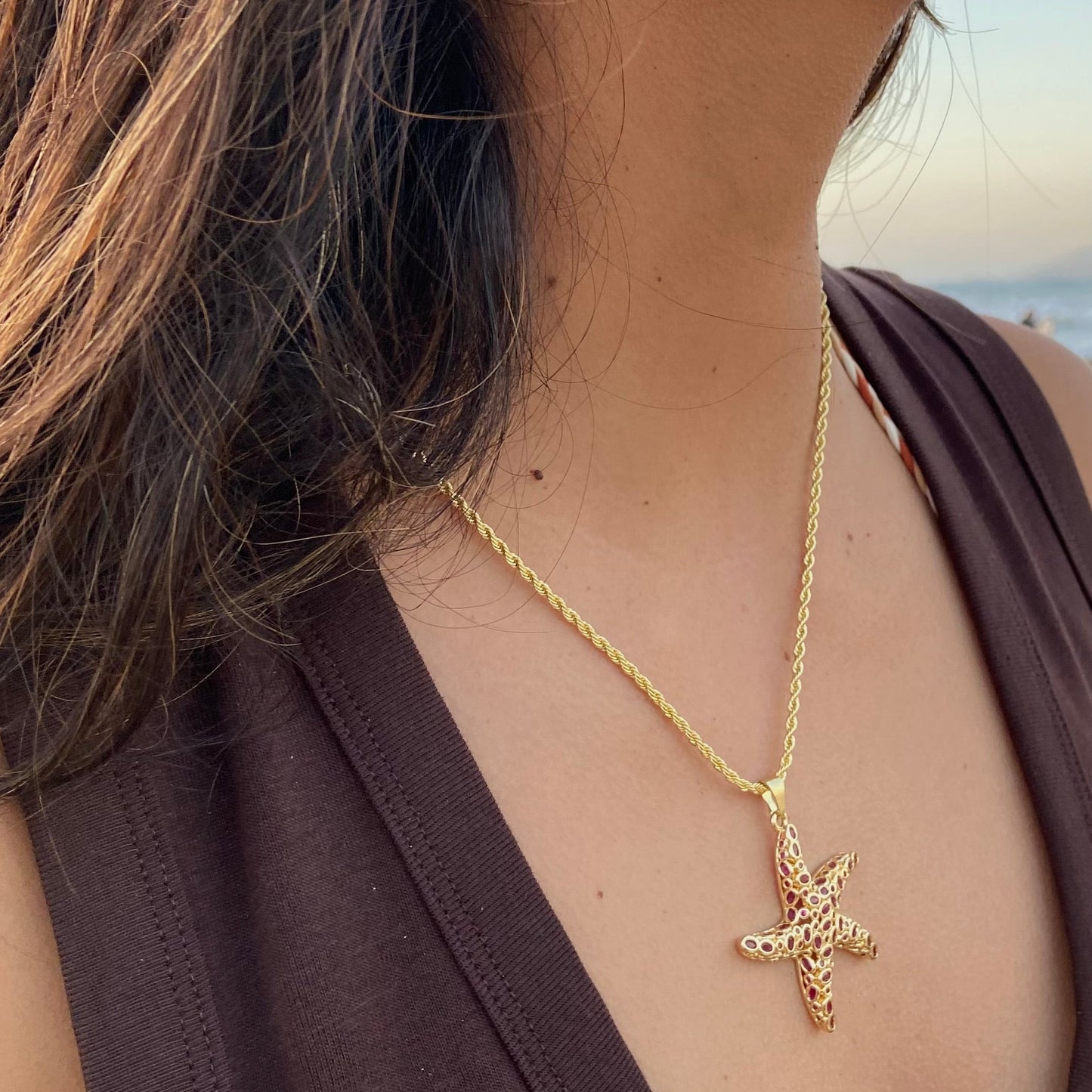 Collar Coral Star