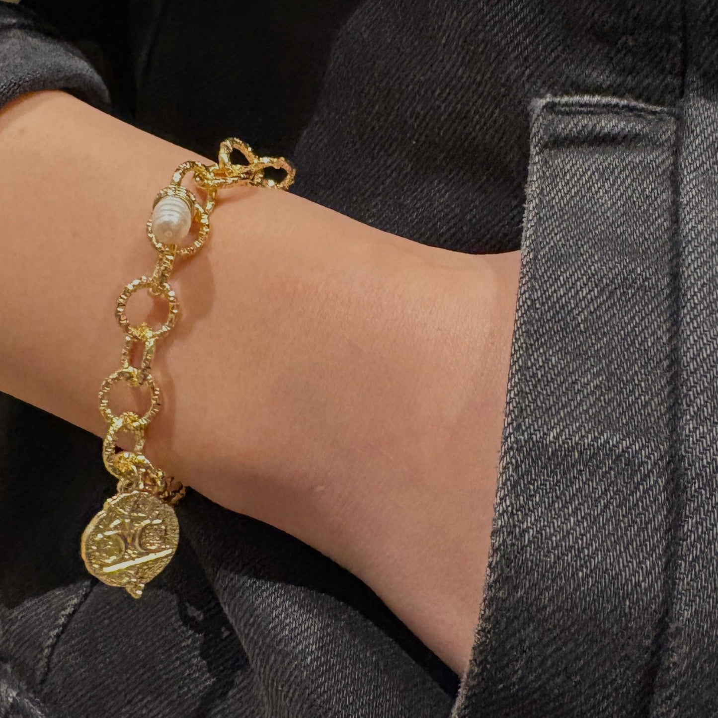 Pulsera Perla Doré